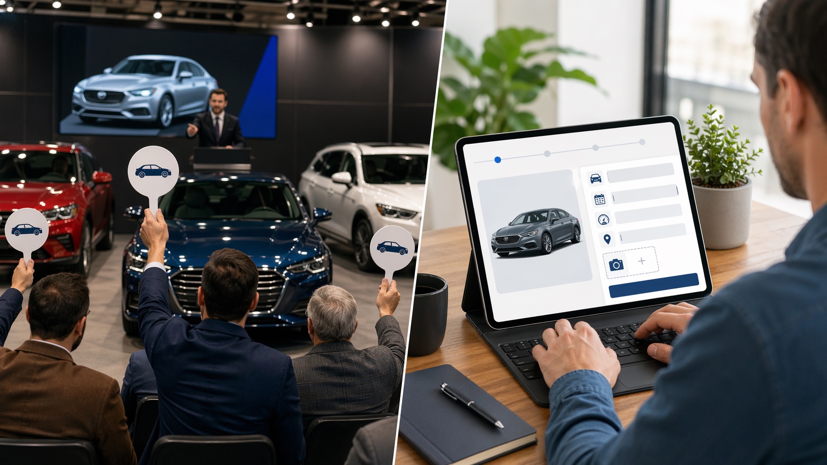 オークション代行と一括査定の比較