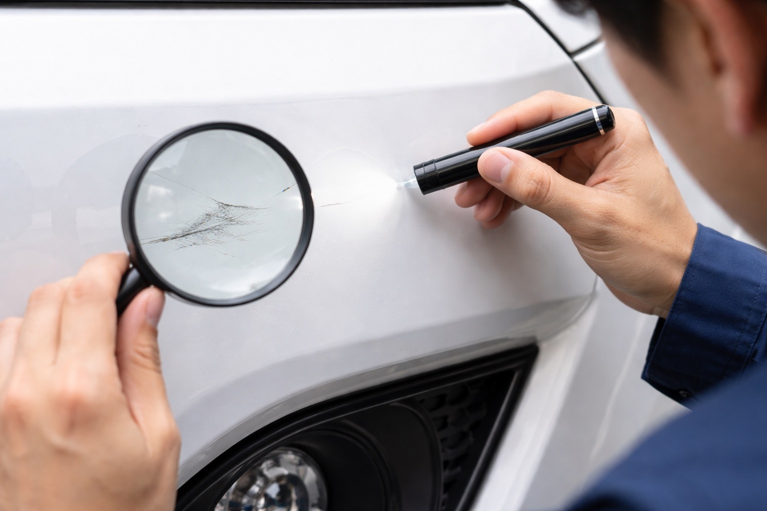 車の傷・凹みによる査定減額の目安を解説