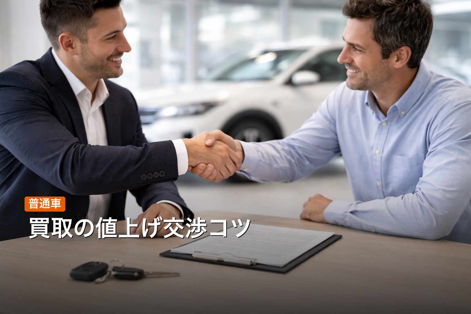 車買取の値上げ交渉のコツ