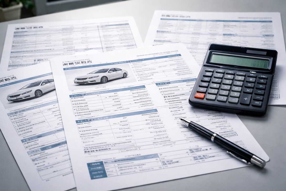 車買取の見積書の見方・チェックポイントと複数社の比較方法を解説