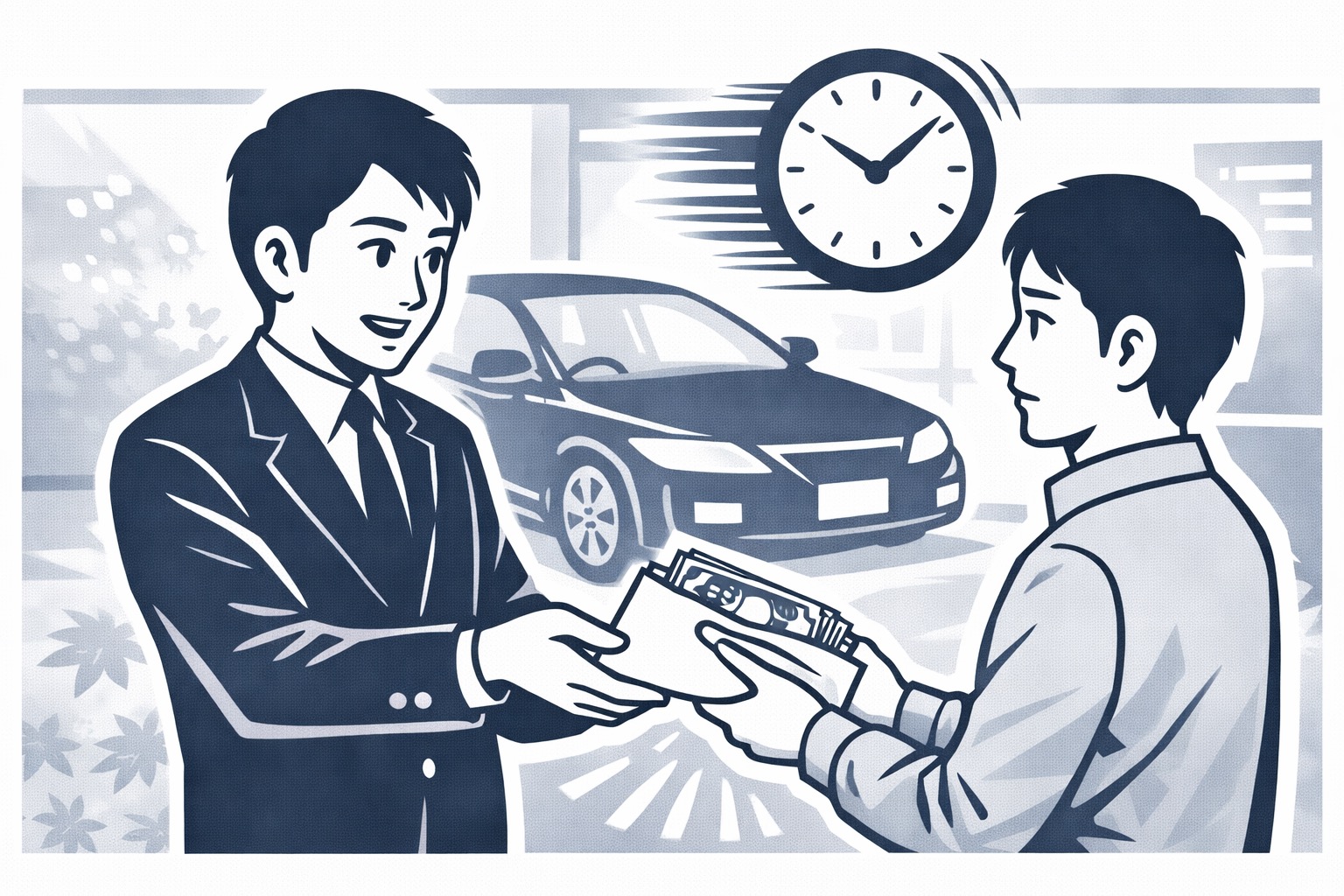 車の即日買取は可能？当日現金化の条件・流れ・必要書類を解説