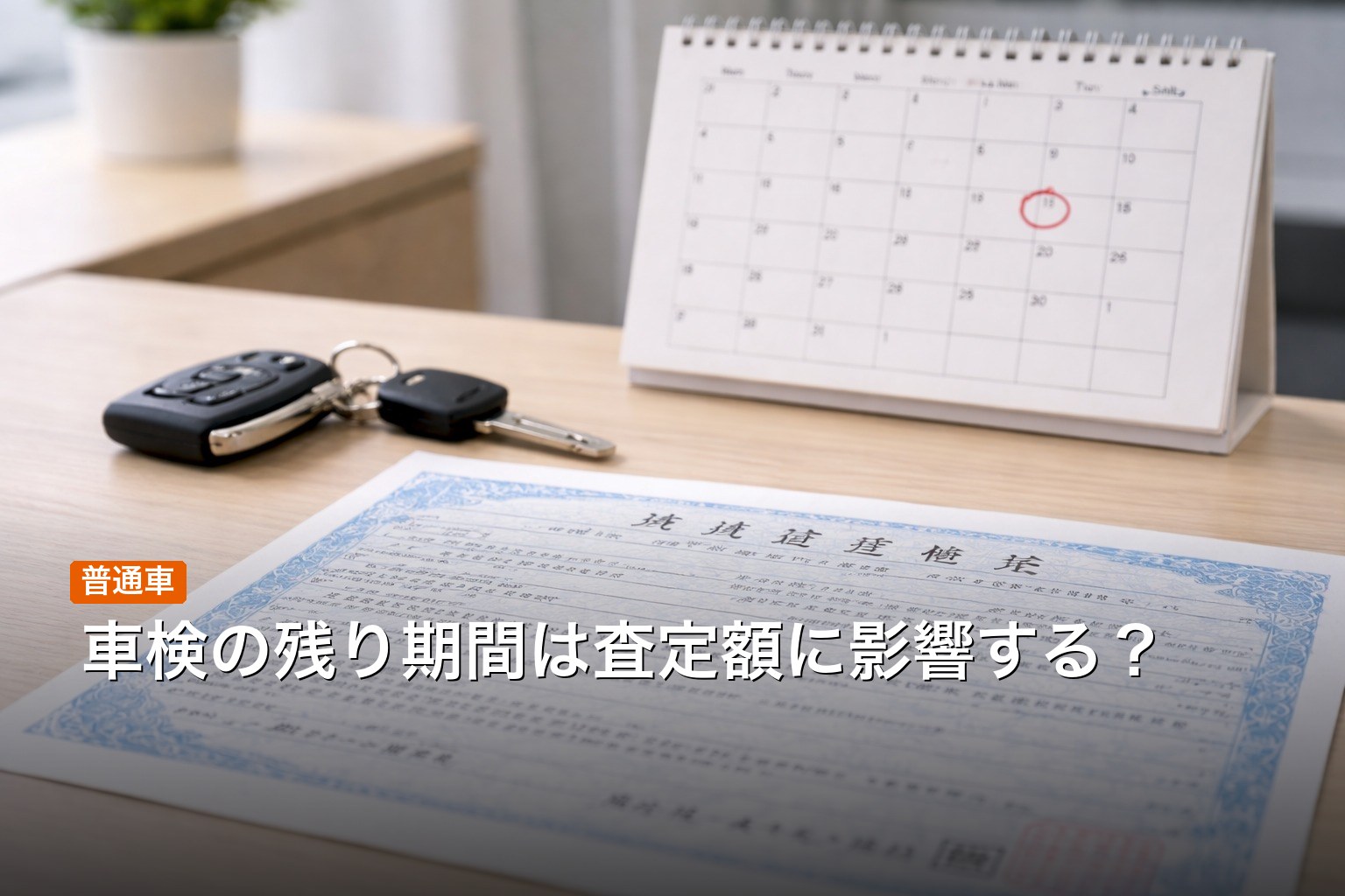 車検の残り期間は査定額に影響する？