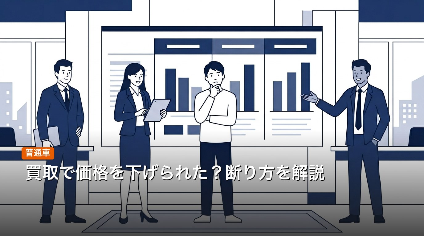 車の買取で価格を下げられた場合の理由と対処法