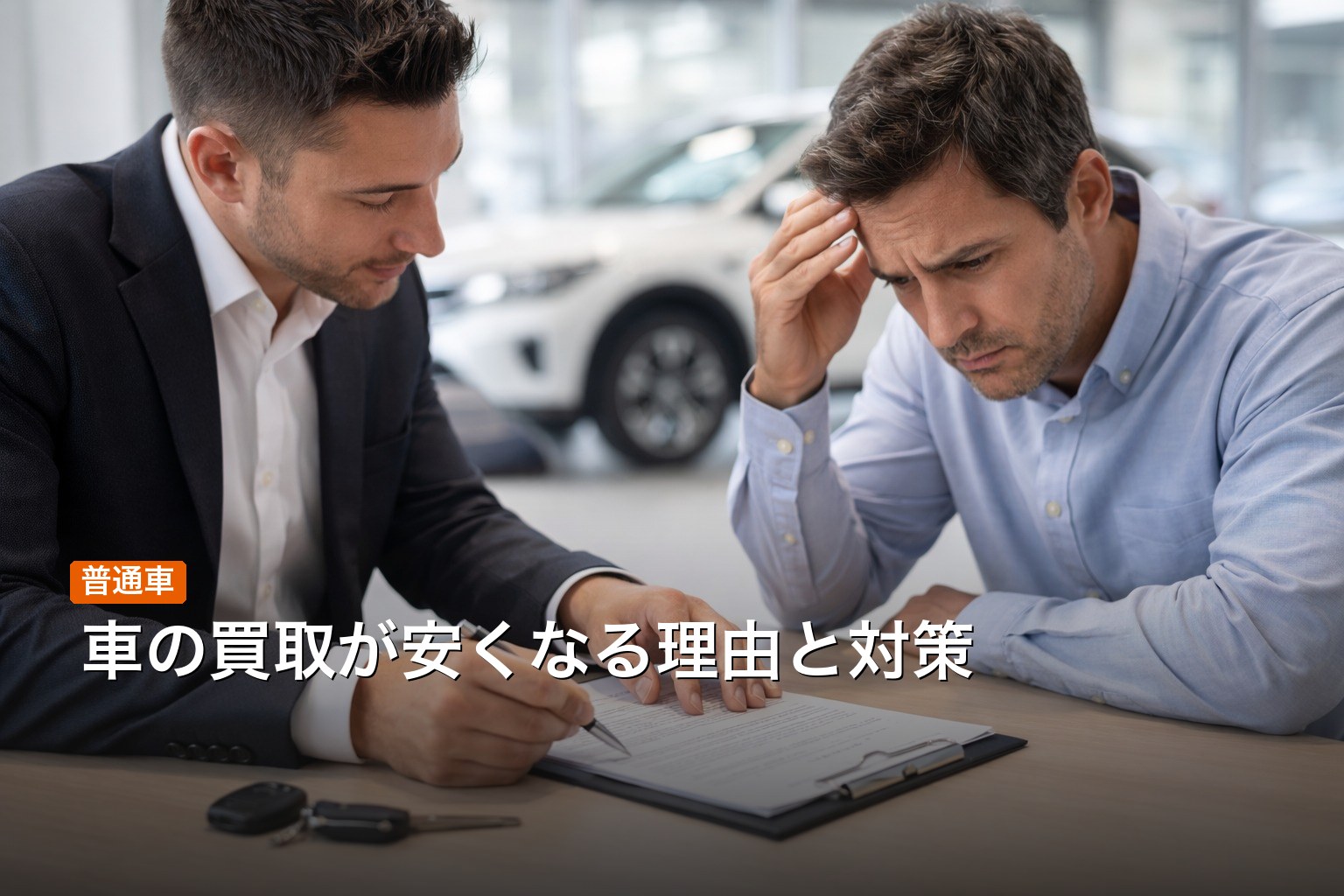 車の買取が安くなる理由